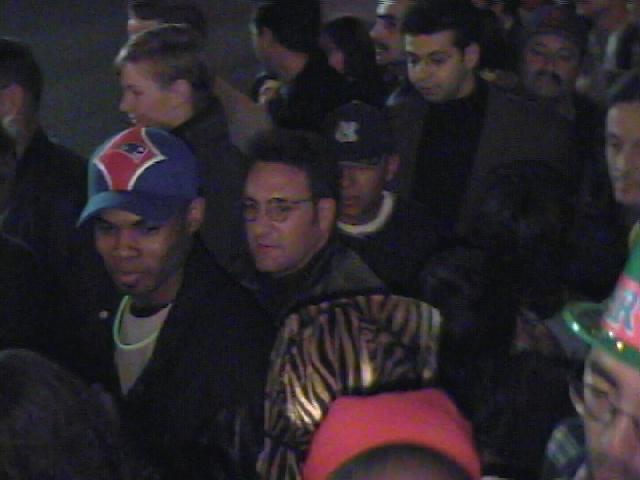 My friend Rich was also buried deep in people.